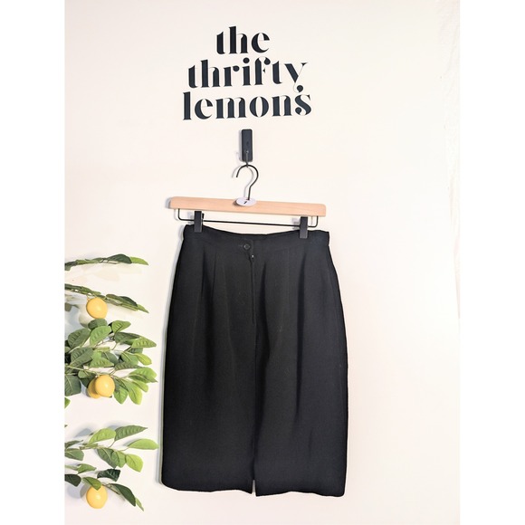 Valentino Dresses & Skirts - Vintage Valentino Miss V Black Pencil Skirt Sz 42/US 8